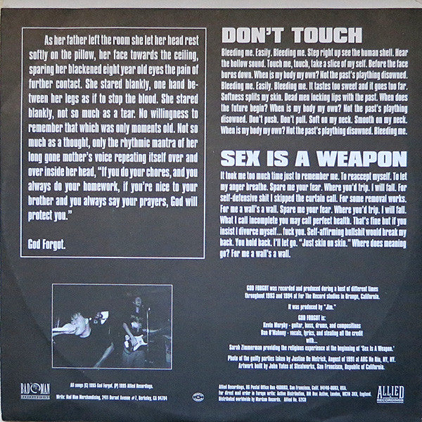 God Forgot : God Forgot (7")