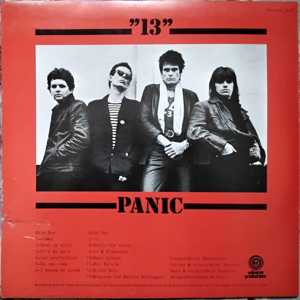 Panic (12) : 13 (LP, Album, Red)