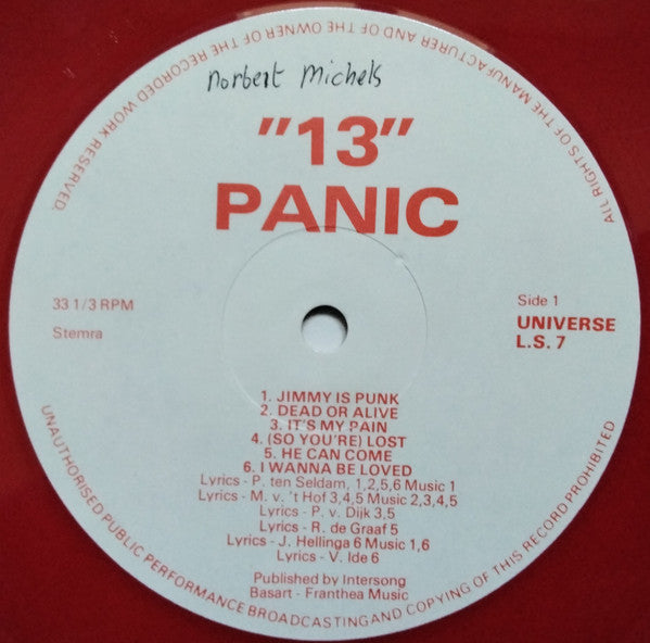 Panic (12) : 13 (LP, Album, Red)