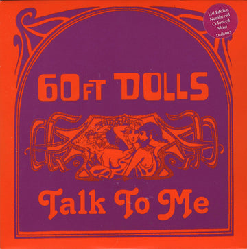 60ft Dolls : Talk To Me (7", Single, Ltd, Num, Ora)