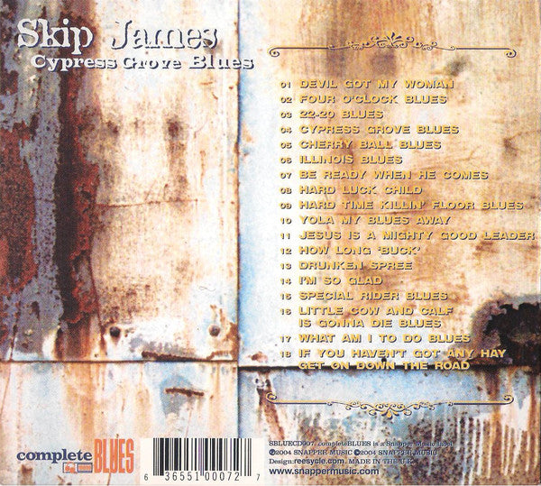 Skip James : Cypress Grove Blues (CD, Comp)