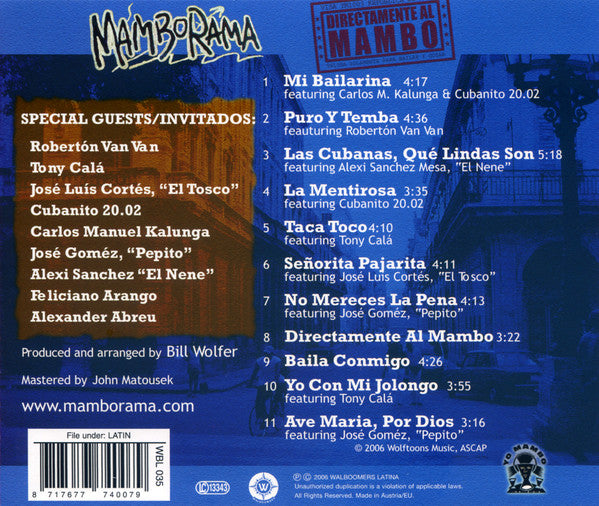 Mamborama : Directamente Al Mambo (CD, Album)