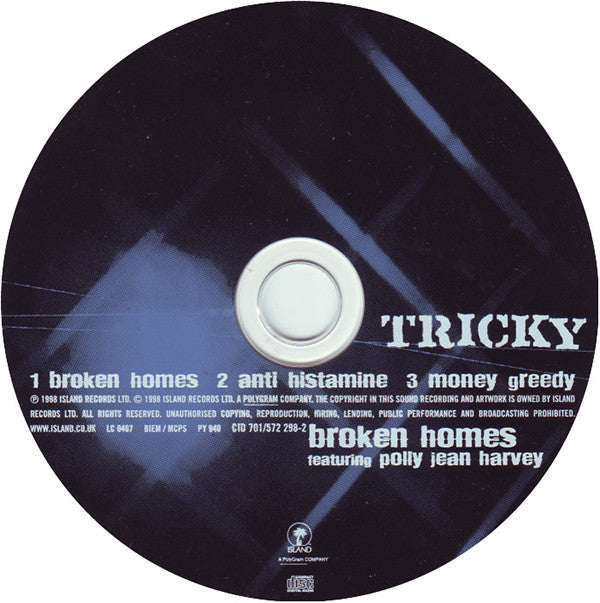 Tricky Featuring PJ Harvey : Broken Homes (CD, Single, CD1)