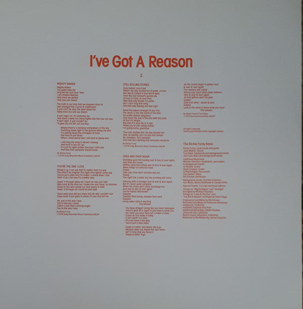 The Richie Furay Band : I've Got A Reason (LP, Album)