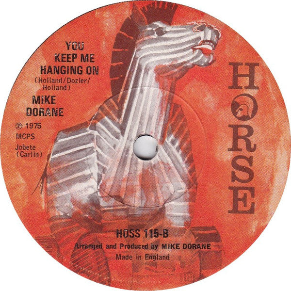 Mike Dorane : Tell Me Baby / You Keep Me Hanging On (7", Single)