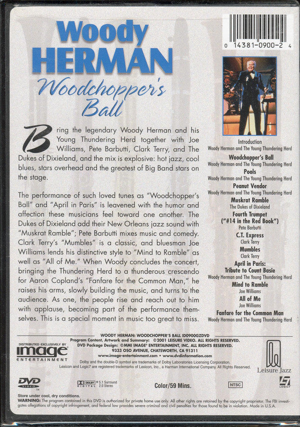 Woody Herman : Woodchopper's Ball (DVD-V, NTSC)
