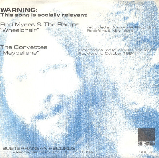 Rod Myers & The Ramps / The Corvettes (5) : Wheelchair / Maybellene (7", Single)
