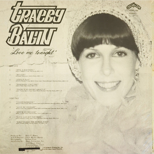 Tracey Balin : Love me tonight (LP)