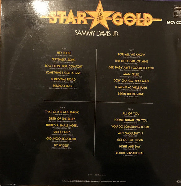 Sammy Davis Jr. : Star Gold (2xLP, Comp)