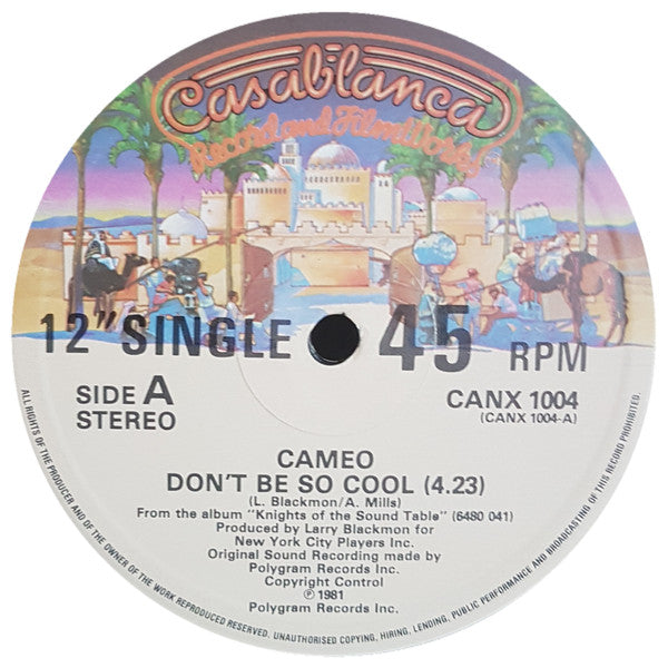 Cameo : Don't Be So Cool / The Sound Table / On The One/ Freaky Dancin' (2x12", Single, Ltd)