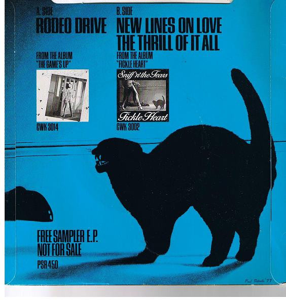 Sniff 'n' the Tears : Rodeo Drive (7", EP, Smplr)