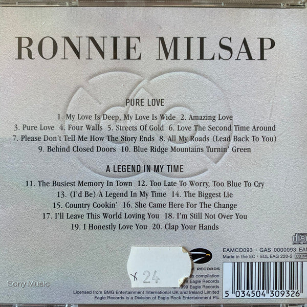 Ronnie Milsap : Pure Love • A Legend In My Time (CD, Comp, RE)