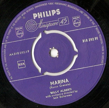 Willy Alberti : Marina (7", Single, Mono)