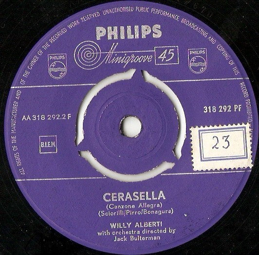 Willy Alberti : Marina (7", Single, Mono)