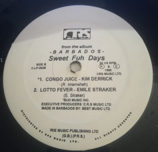 Various : Barbados - Sweet Fuh Days  (12", EP)