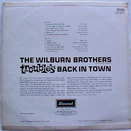 The Wilburn Brothers : Back In Town (LP, Album)