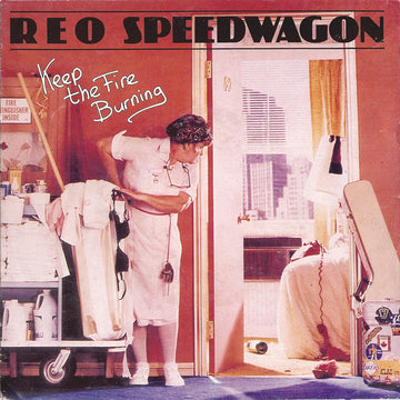 REO Speedwagon : Keep The Fire Burning (7", Single)