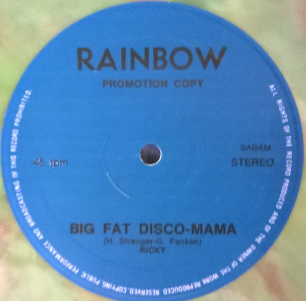 Ricky Travers : Ya-Ya / Big Fat Disco-Mama (12", Promo)