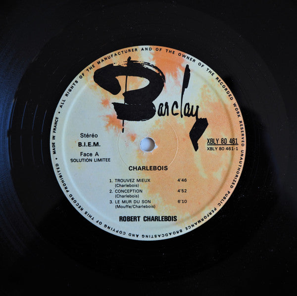 Robert Charlebois : Charlebois (LP, Album, Gat)