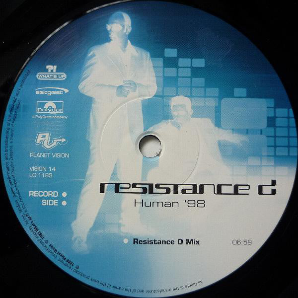 Resistance D : Human '98 (2x12", Maxi, MP)