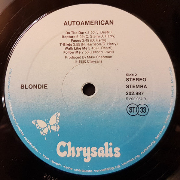 Blondie : AutoAmerican (LP, Album)