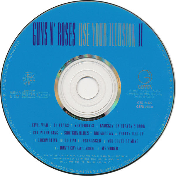 Guns N' Roses : Use Your Illusion II (CD, Album, DAD)