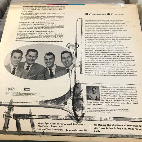 The Four Freshmen : Four Freshmen And 5 Trombones (LP, Album, RE, Duo)