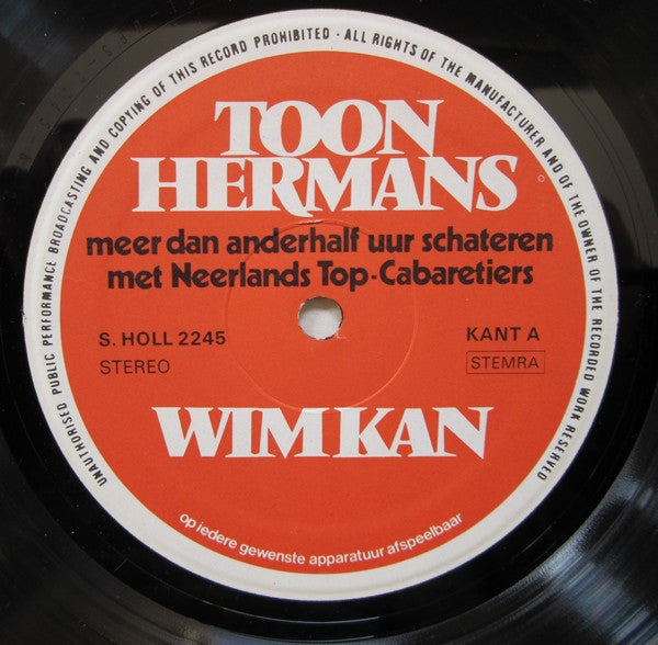 Toon Hermans & Wim Kan : Meer Dan Anderhalf Uur Schateren Met Neerlands Top-Cabaretiers (LP, Comp)