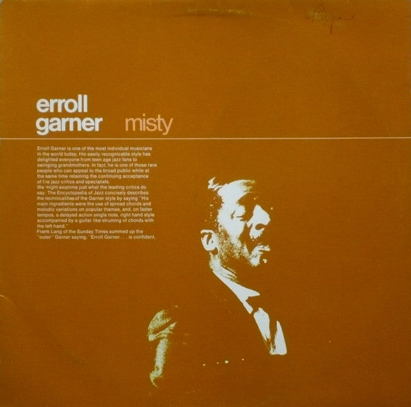 Erroll Garner : Misty (LP, Album, Mono, RE)