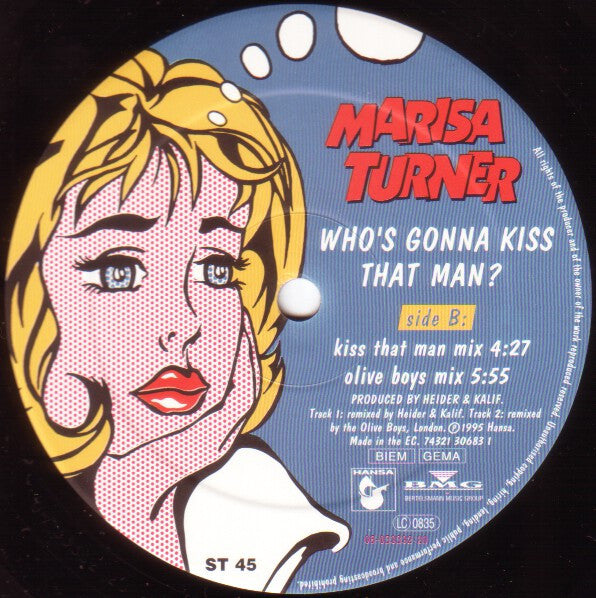 Marisa Turner : Who's Gonna Kiss That Man? (12", Maxi)