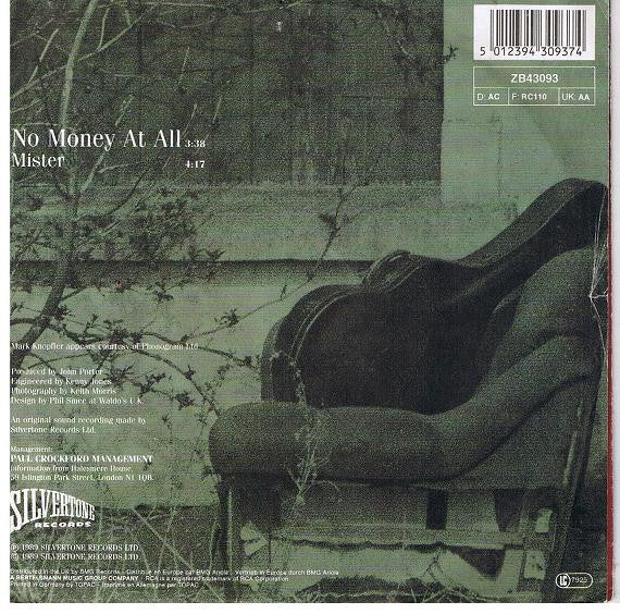Brendan Croker And The 5 O'Clock Shadows : No Money At All (7", Single)