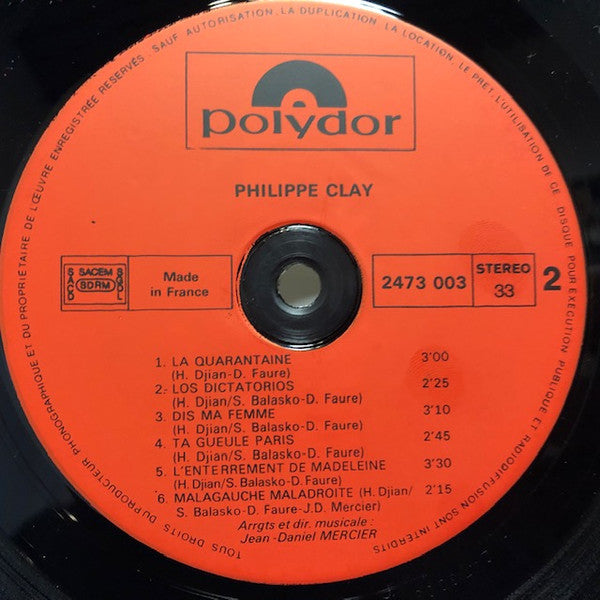 Philippe Clay : Philippe Clay (LP, Album, RE, Gat)