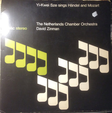 Yi-Kwei Sze, David Zinman, Netherlands Chamber Orchestra : Yi-Kwei Sze Sings Händel And Mozart (LP, Album)