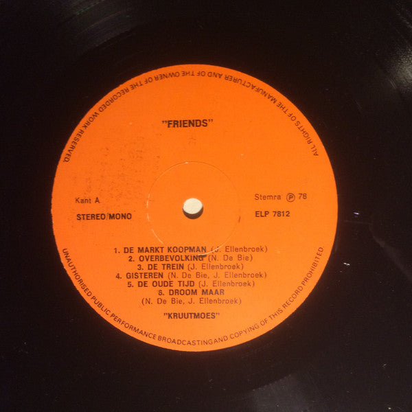 Kruutmoes : Friends (LP, Album)