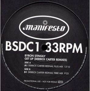 Byron Stingily : Get Up (Derrick Carter Remixes) (12", Promo)