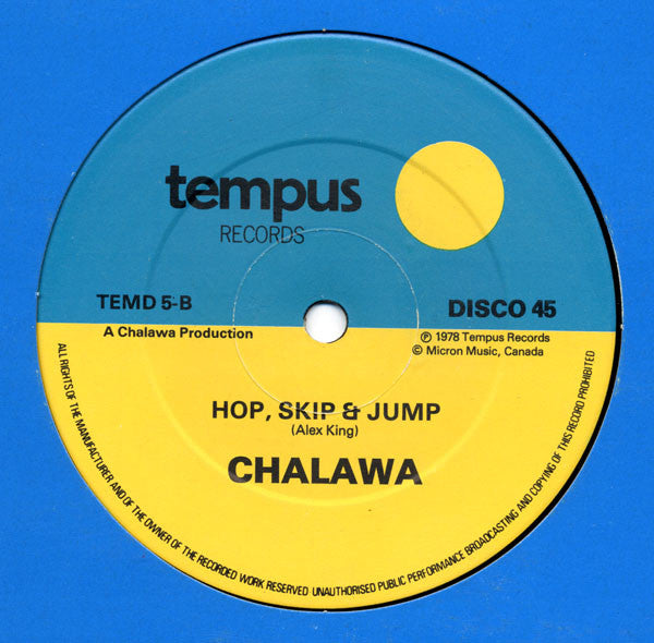 Chalawa : Picadilly Hop / Hop, Skip & Jump (12")