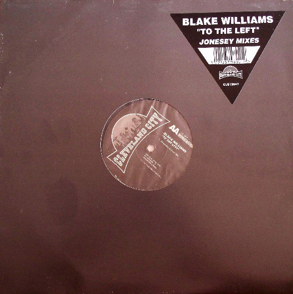 Blake Williams : To The Left (Jonesey Mixes) (12")