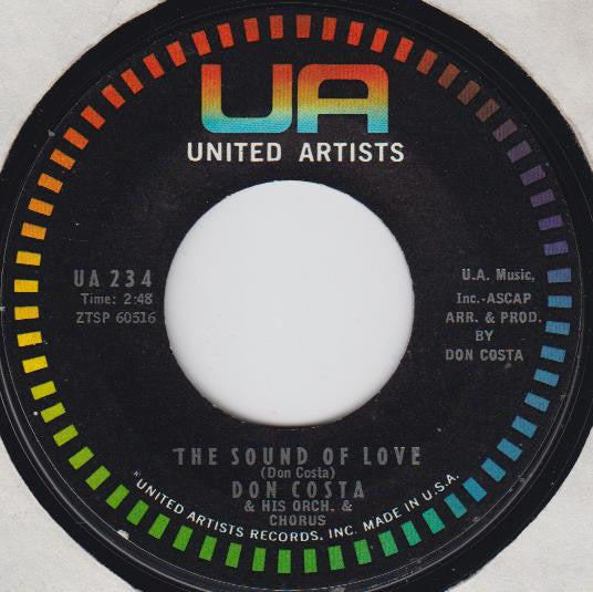 Don Costa & His Orch. & Chorus* : Never On Sunday (7", Single)