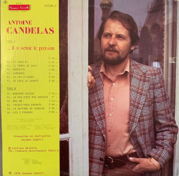 Antoine Candélas : "Il A Semé Le Paysan" - Volume 2 (LP, Album)