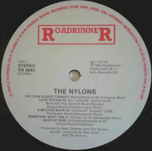 The Nylons : The Nylons (LP, Album)