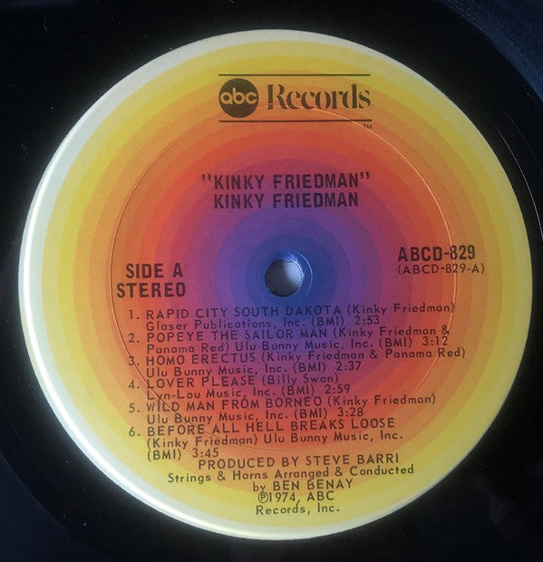 Kinky Friedman : Kinky Friedman (LP, Album)