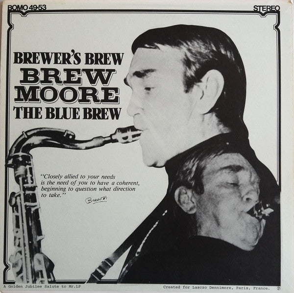 Brew Moore : Brewer's Brew Brew Moore The Blue Brew (LP, Comp, Mono, Unofficial)