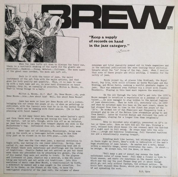 Brew Moore : Brewer's Brew Brew Moore The Blue Brew (LP, Comp, Mono, Unofficial)