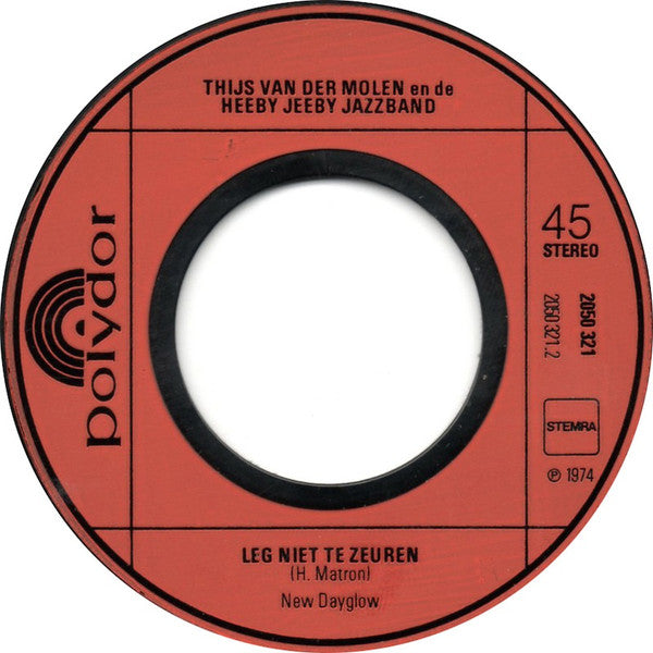 Thijs van der Molen En De Heeby Jeeby Jazzband : Dat Is Mis (7", Single)