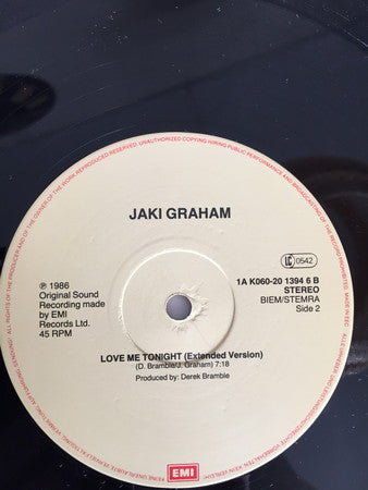 Jaki Graham : Breaking Away (12")
