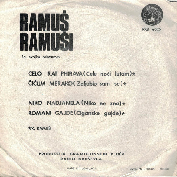 Ramuš Ramuši : Celo Rat Phirava (7", EP)