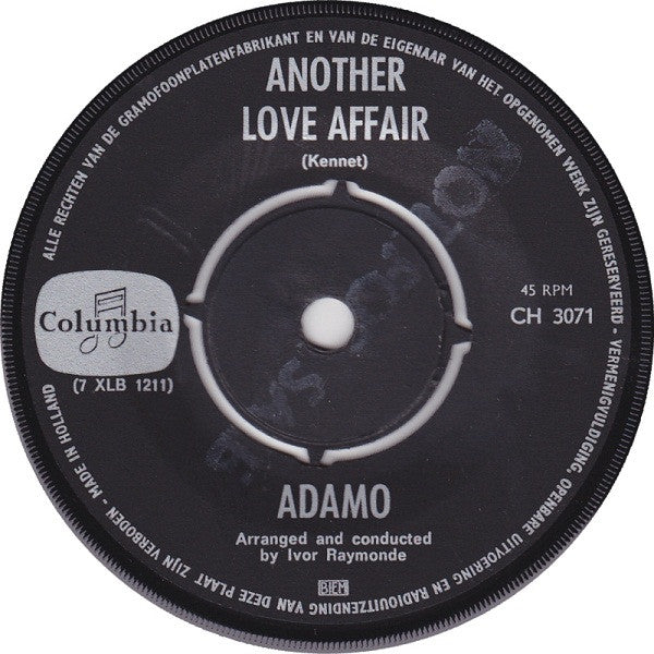Adamo : Another Love Affair / She Was An Angel (7", Single)
