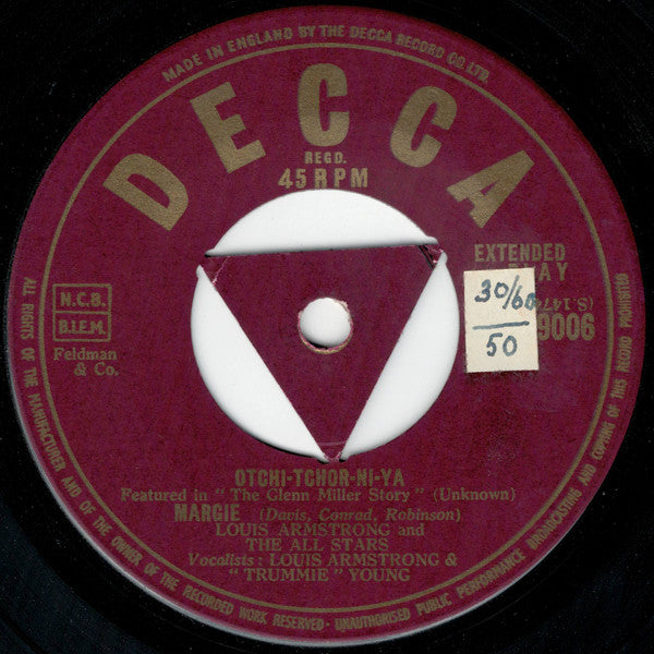 Louis Armstrong And His All-Stars : Music Featured In "The Glen Miller Story" (7")