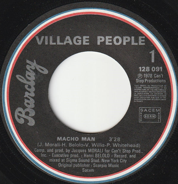 Village People : Macho Man / Just A Gigolo (7", Single)