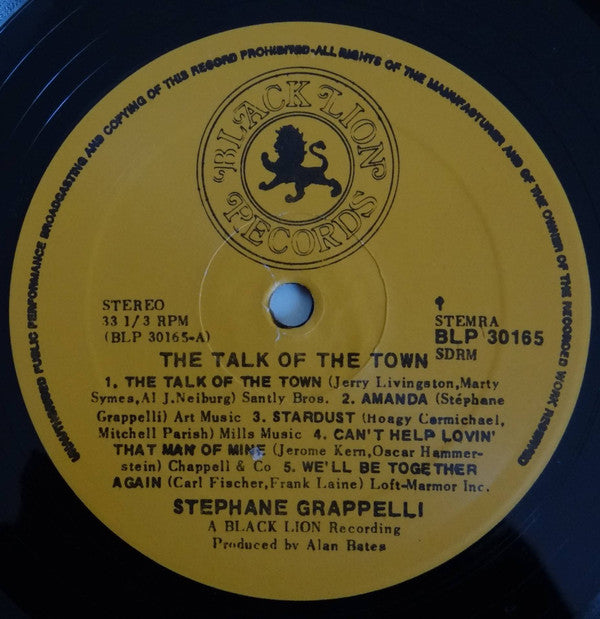 Stéphane Grappelli : The Talk Of The Town (LP, Album)